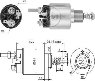 ERA ZM476 - Solenoid açarı, başlanğıc furqanavto.az