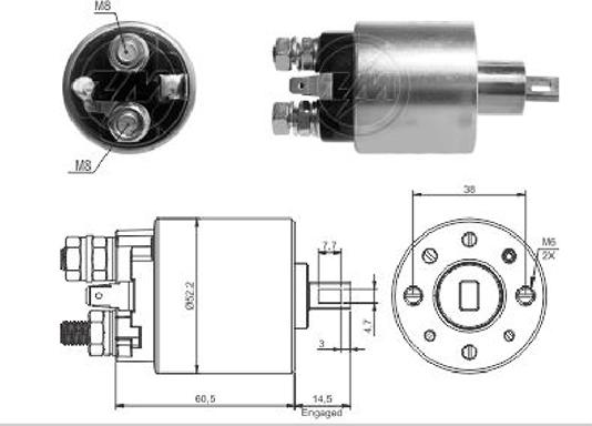 ERA ZM4719 - Solenoid açarı, başlanğıc furqanavto.az