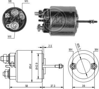 ERA ZM598 - Solenoid açarı, başlanğıc furqanavto.az