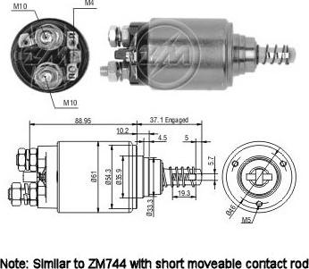 ERA ZM544 - Solenoid açarı, başlanğıc furqanavto.az