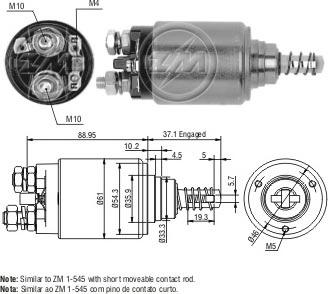 ERA ZM545 - Solenoid açarı, başlanğıc furqanavto.az