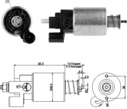 ERA ZM5665 - Solenoid açarı, başlanğıc furqanavto.az