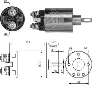 ERA ZM584 - Solenoid açarı, başlanğıc furqanavto.az