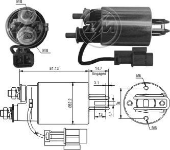 ERA ZM585 - Solenoid açarı, başlanğıc furqanavto.az