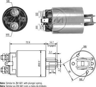 ERA ZM582 - Solenoid açarı, başlanğıc furqanavto.az