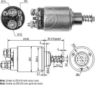 ERA ZM539 - Solenoid açarı, başlanğıc furqanavto.az