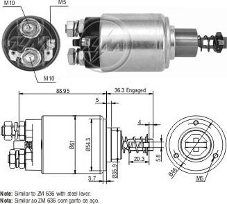 ERA ZM536 - Solenoid açarı, başlanğıc furqanavto.az