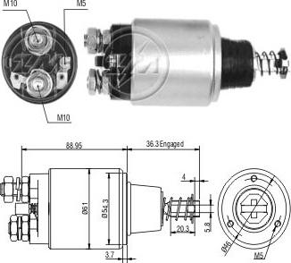 ERA ZM537 - Solenoid açarı, başlanğıc furqanavto.az