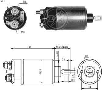 ERA ZM526 - Solenoid açarı, başlanğıc furqanavto.az