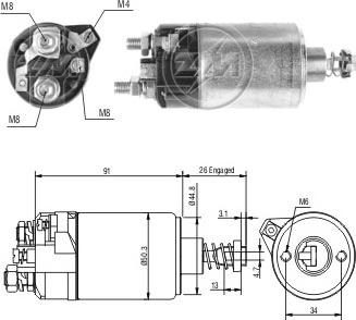 ERA ZM528 - Solenoid açarı, başlanğıc furqanavto.az