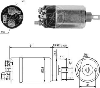 ERA ZM522 - Solenoid açarı, başlanğıc furqanavto.az