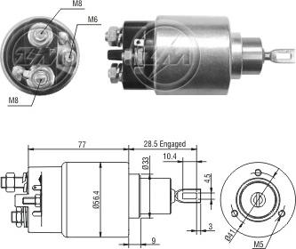 ERA ZM6973 - Solenoid açarı, başlanğıc furqanavto.az