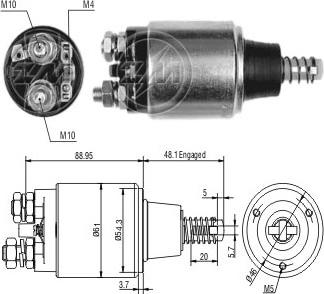 ERA ZM648 - Solenoid açarı, başlanğıc furqanavto.az