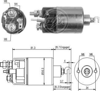 ERA ZM664 - Solenoid açarı, başlanğıc furqanavto.az