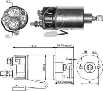 ERA ZM662 - Solenoid açarı, başlanğıc furqanavto.az