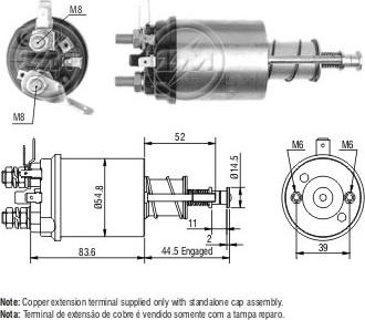 ERA ZM612 - Solenoid açarı, başlanğıc furqanavto.az