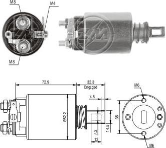 ERA ZM687 - Solenoid açarı, başlanğıc furqanavto.az