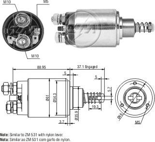 ERA ZM631 - Solenoid açarı, başlanğıc furqanavto.az