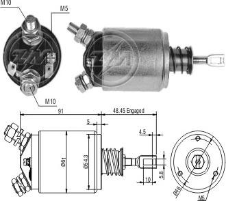 ERA ZM633 - Solenoid açarı, başlanğıc furqanavto.az