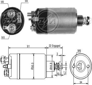 ERA ZM627 - Solenoid açarı, başlanğıc furqanavto.az