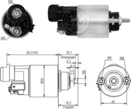 ERA ZM6708 - Solenoid açarı, başlanğıc furqanavto.az