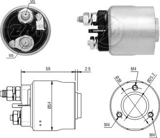 ERA ZM1493 - Solenoid açarı, başlanğıc furqanavto.az