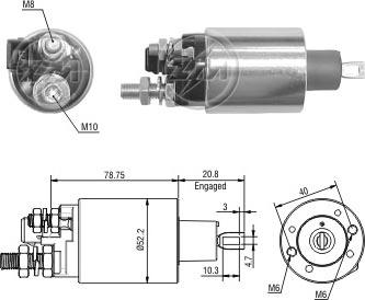 ERA ZM1483 - Solenoid açarı, başlanğıc furqanavto.az