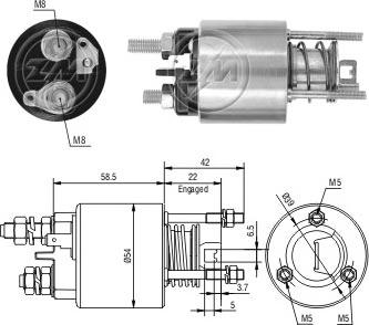 ERA ZM1595 - Solenoid açarı, başlanğıc furqanavto.az