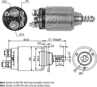 ERA ZM1545 - Solenoid açarı, başlanğıc furqanavto.az