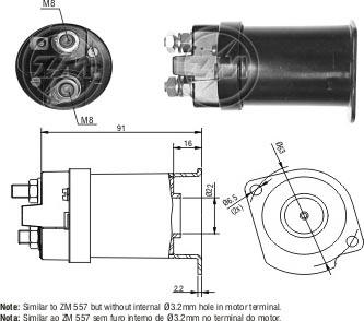 ERA ZM1557 - Solenoid açarı, başlanğıc furqanavto.az