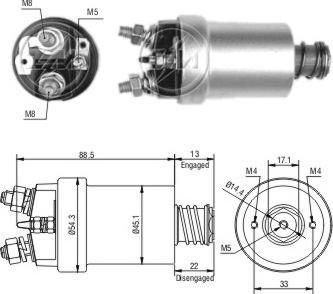 ERA ZM1561 - Solenoid açarı, başlanğıc furqanavto.az