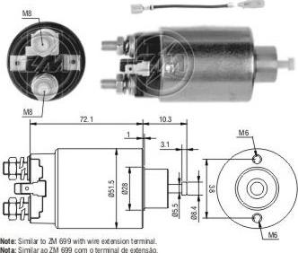 ERA ZM1699 - Solenoid açarı, başlanğıc furqanavto.az