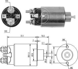 ERA ZM1698 - Solenoid açarı, başlanğıc furqanavto.az