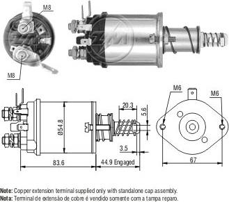 ERA ZM1615 - Solenoid açarı, başlanğıc furqanavto.az