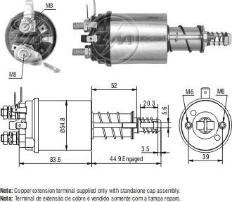 ERA ZM1613 - Solenoid açarı, başlanğıc furqanavto.az