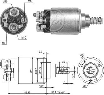 ERA ZM1639 - Solenoid açarı, başlanğıc furqanavto.az