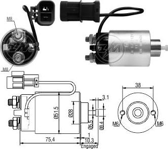 ERA ZM1792 - Solenoid açarı, başlanğıc furqanavto.az