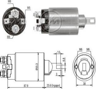 ERA ZM894 - Solenoid açarı, başlanğıc furqanavto.az