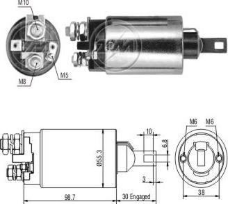 ERA ZM890 - Solenoid açarı, başlanğıc furqanavto.az