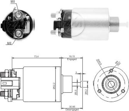 ERA ZM866 - Solenoid açarı, başlanğıc furqanavto.az