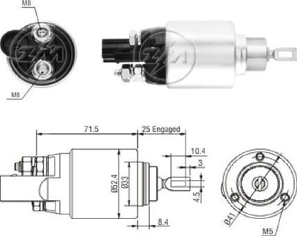 ERA ZM8381 - Solenoid açarı, başlanğıc furqanavto.az