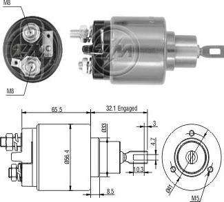 ERA ZM873 - Solenoid açarı, başlanğıc furqanavto.az