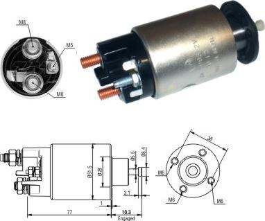 ERA ZM3993 - Solenoid açarı, başlanğıc furqanavto.az