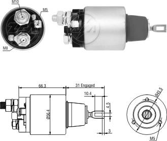 ERA ZM3571 - Solenoid açarı, başlanğıc furqanavto.az