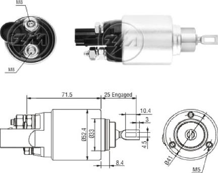 ERA ZM381 - Solenoid açarı, başlanğıc furqanavto.az