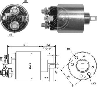 ERA ZM3716 - Solenoid açarı, başlanğıc furqanavto.az