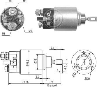 ERA ZM378 - Solenoid açarı, başlanğıc furqanavto.az