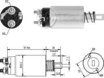 ERA ZM2982 - Solenoid açarı, başlanğıc furqanavto.az