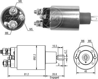 ERA ZM2485 - Solenoid açarı, başlanğıc furqanavto.az