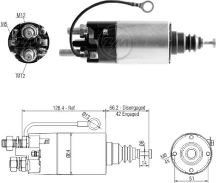 ERA ZM2842 - Solenoid açarı, başlanğıc furqanavto.az